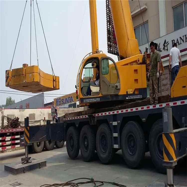 灵宝当地吊车出租|机器吊装|75吨|工厂搬迁服务